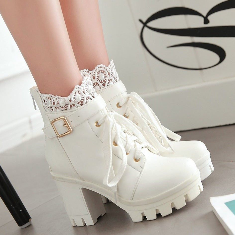 Lace Ankle Boots