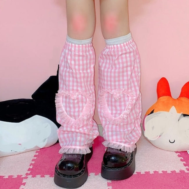 Kawaii Harajuku Leg Warmers - Pastel Kitten