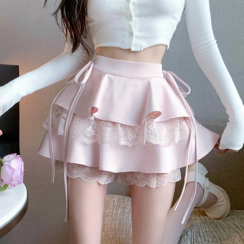 Ruffle Kawaii Mini Skirt