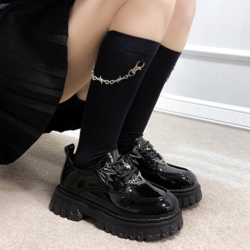 Gothic Aesthetic Platform Shoes