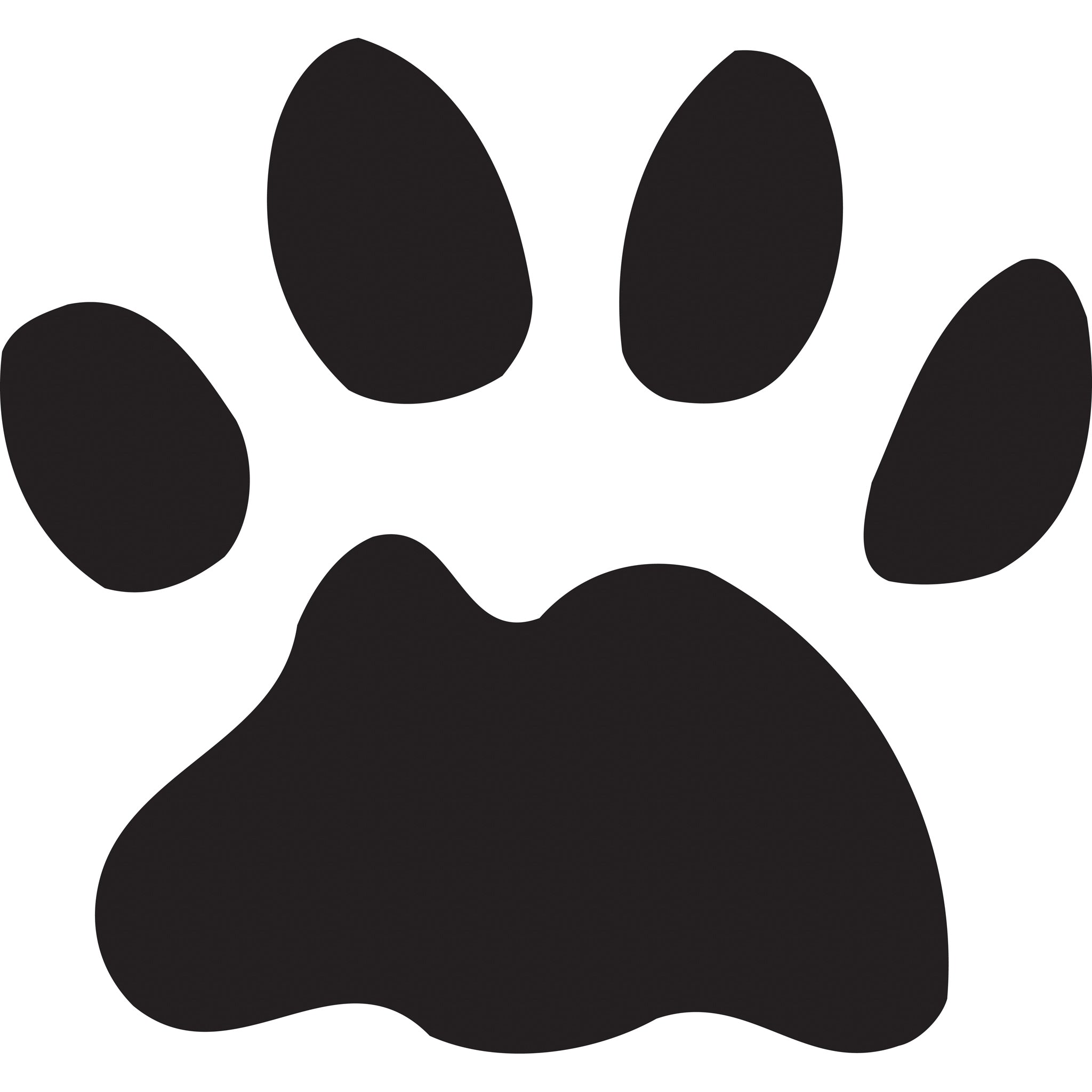 Paw Print Etch Stencil