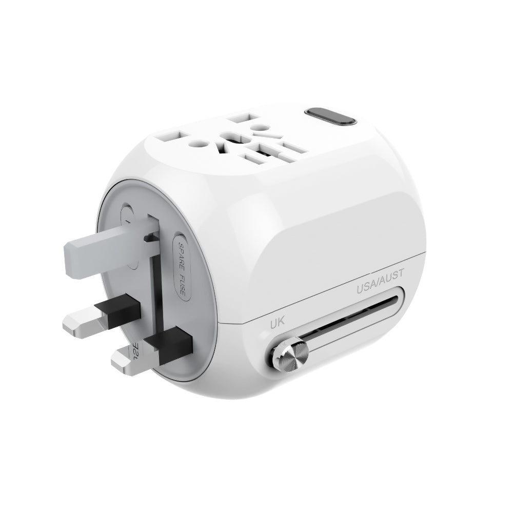 Adaptador Toma Universal Eu / Usa / Uk / Aus Luz Led Max Excell Blanco con  Ofertas en Carrefour