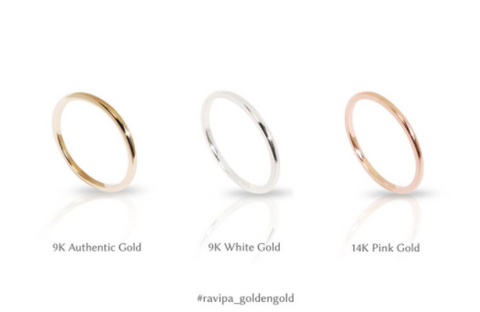 9K Golden Gold Ring – RAVIPA