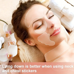 Silicone Skin Care Set  Reusable Facial, Chest & Neck Pads for Smooth Lines - Beauty Kalime