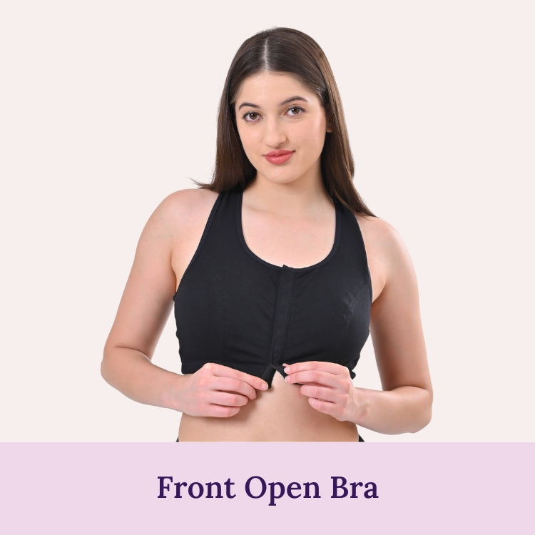 Image of women wearing a front open bra