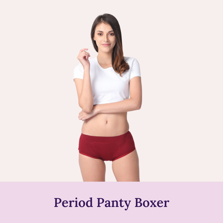 Period Panty boxer fit Image of Adira