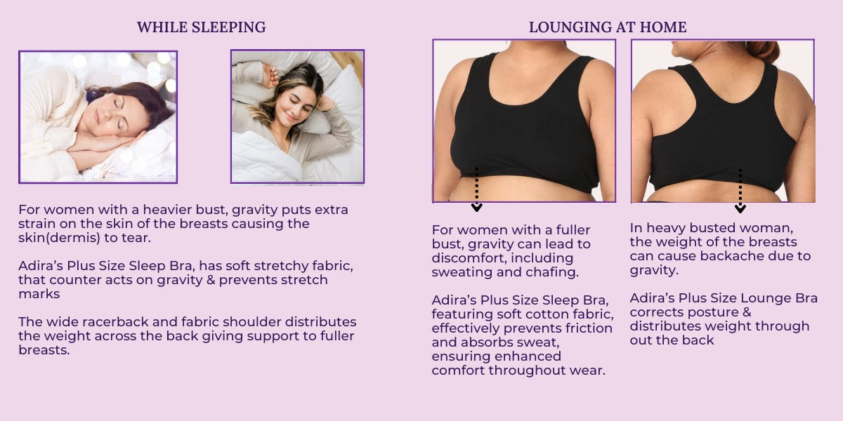 Women's Bra Plus Size Cotton Bra Seamless Sleep Comfort No Padding Full  Coverage Underwear (Color : Milk tea color, Size : 44F)