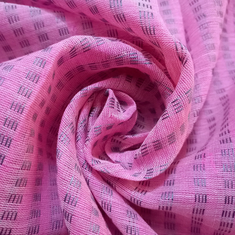 Pink Cotton Handloom Mat – Prakriti - Restoring Balance