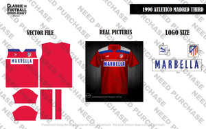[Digital Artwork] 1990-93 Atletico Madrid Jersey - CFJ - Madrid Guide