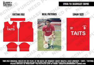 [Digital Artwork] 1980/81 Barnsley Jersey - CFJ