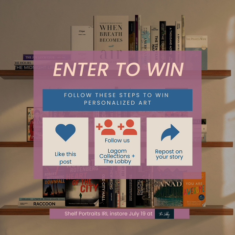 enter to win a shelf portrait instagram rules