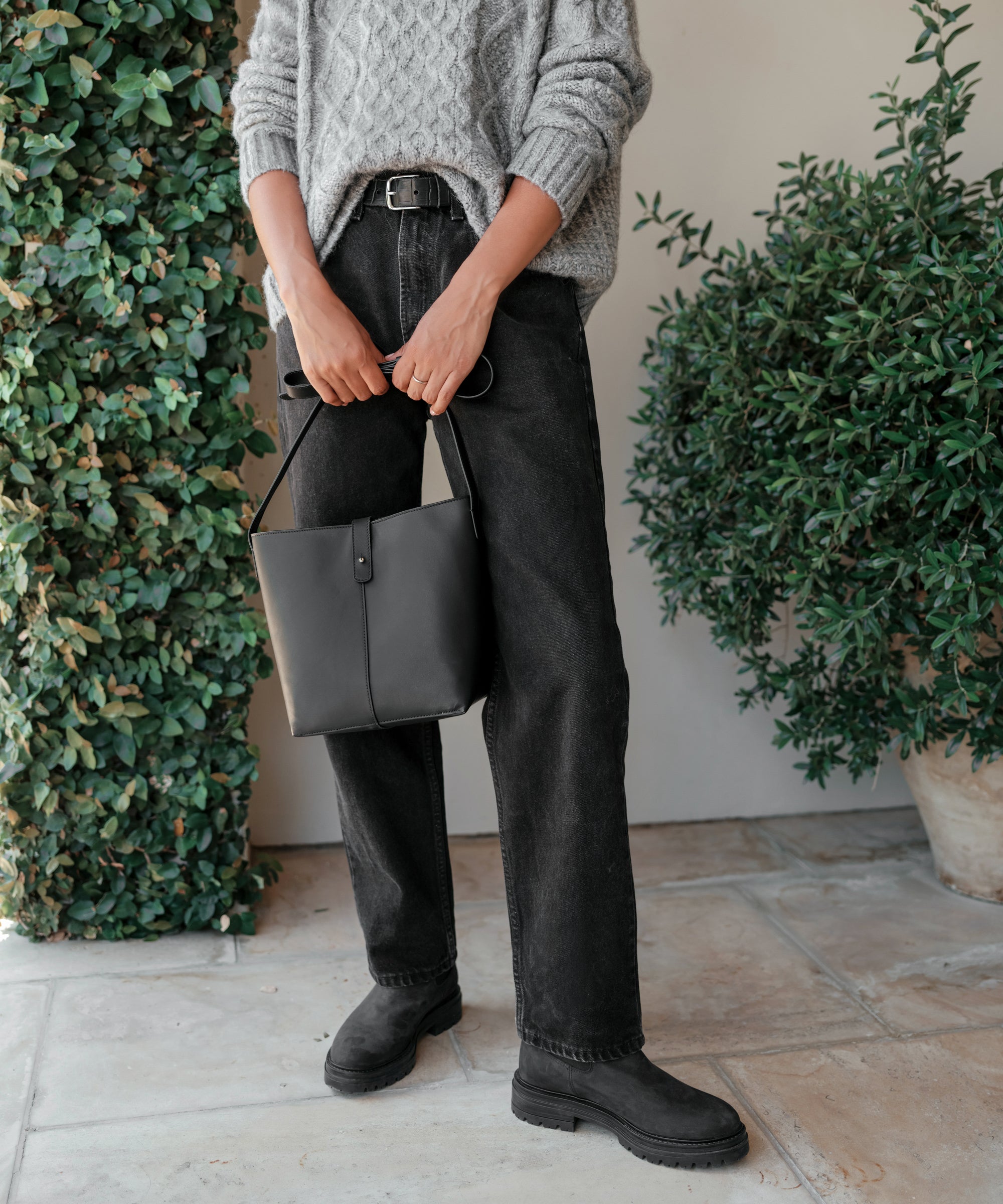 Jenni Kayne Leather Bucket Bag