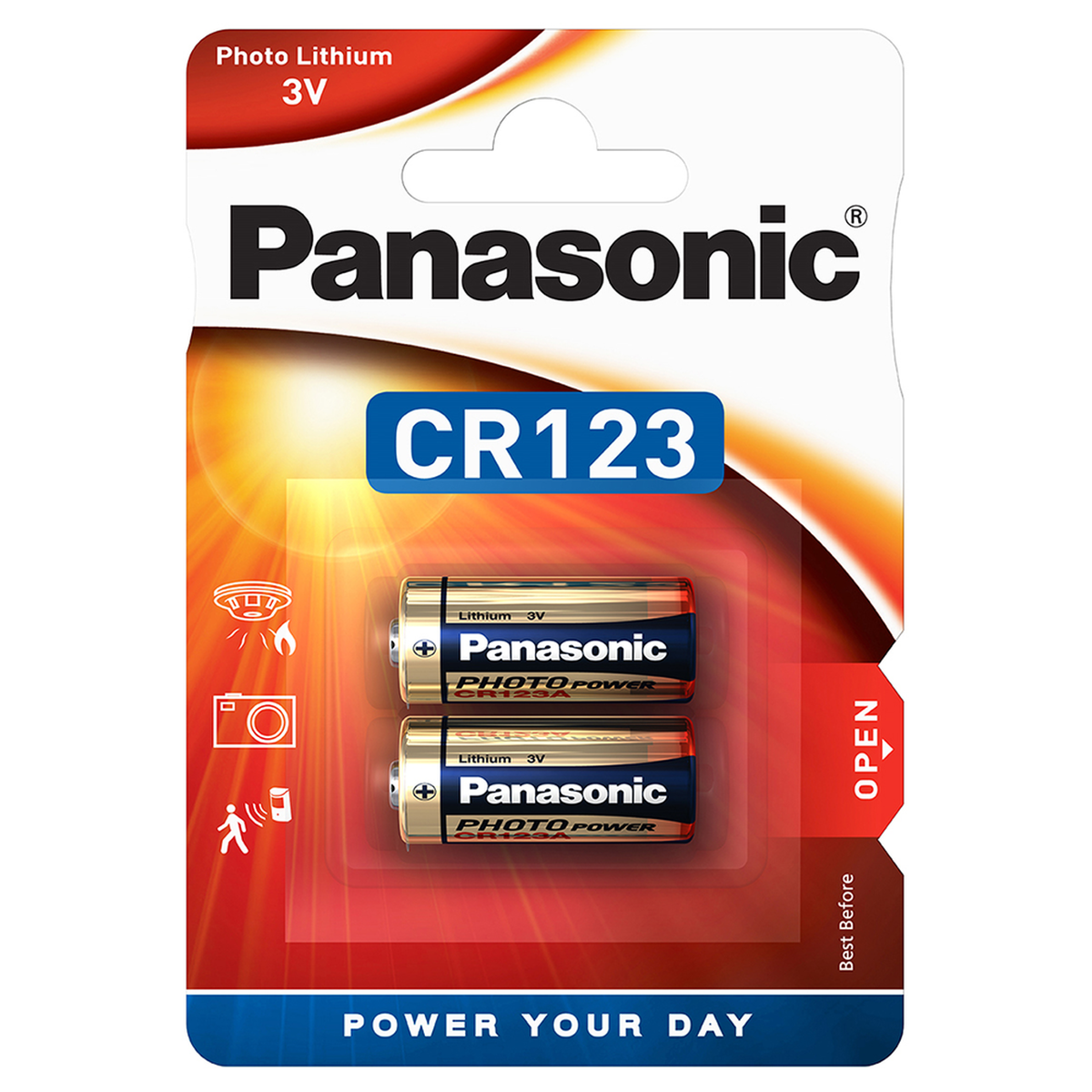 Panasonic CR123A Lithium Battery (3V) CR-123APA/1B B&H Photo