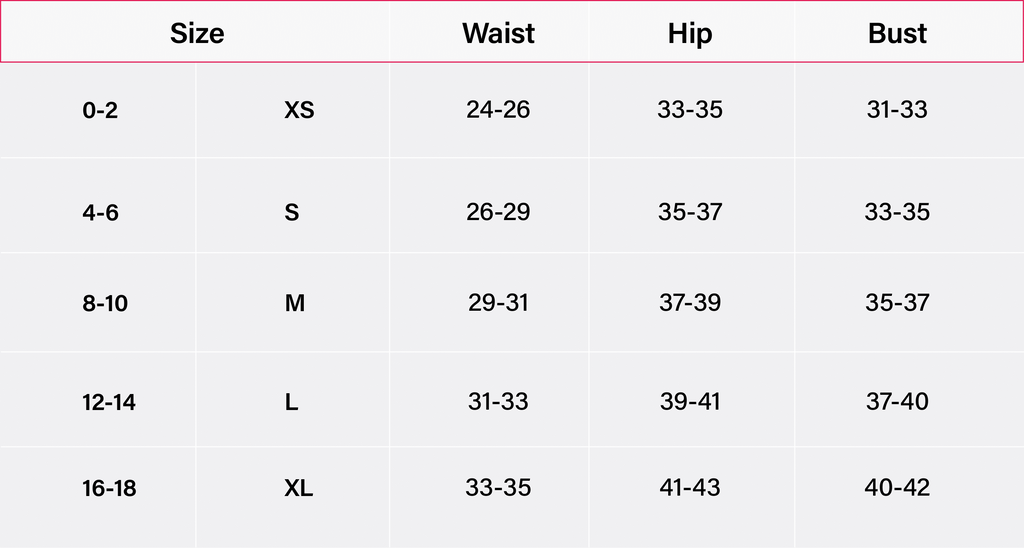 sizechart