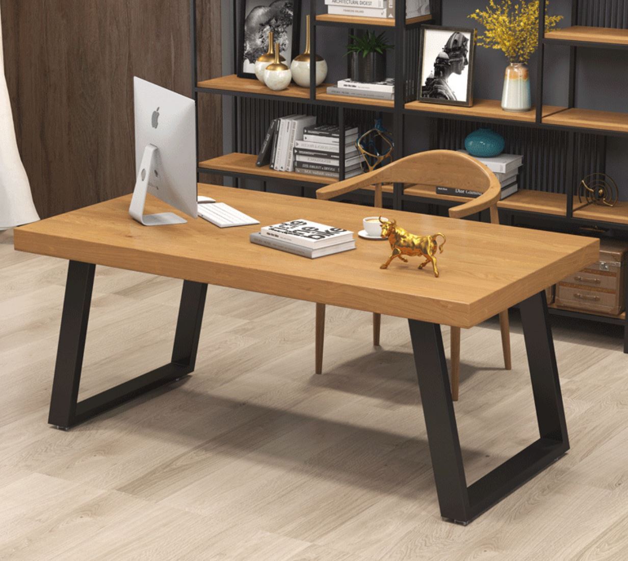 solid wood writing table