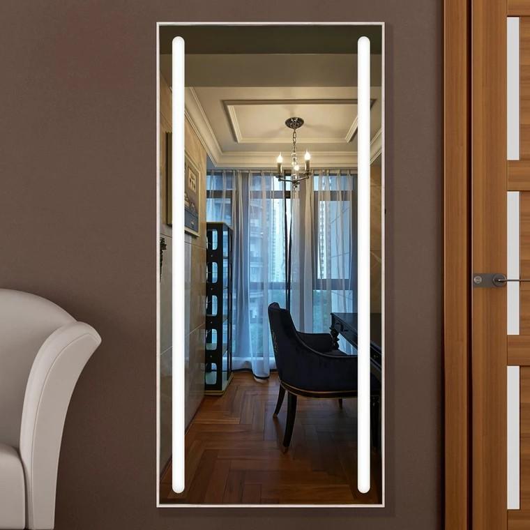 led floor length mirror