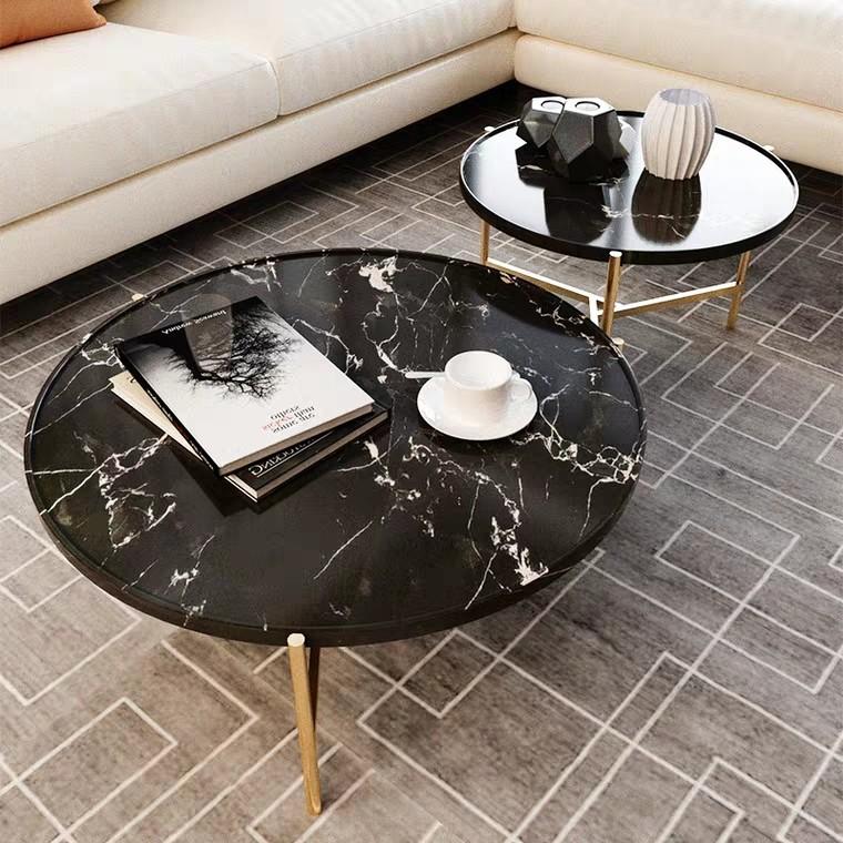 marble stacking coffee table