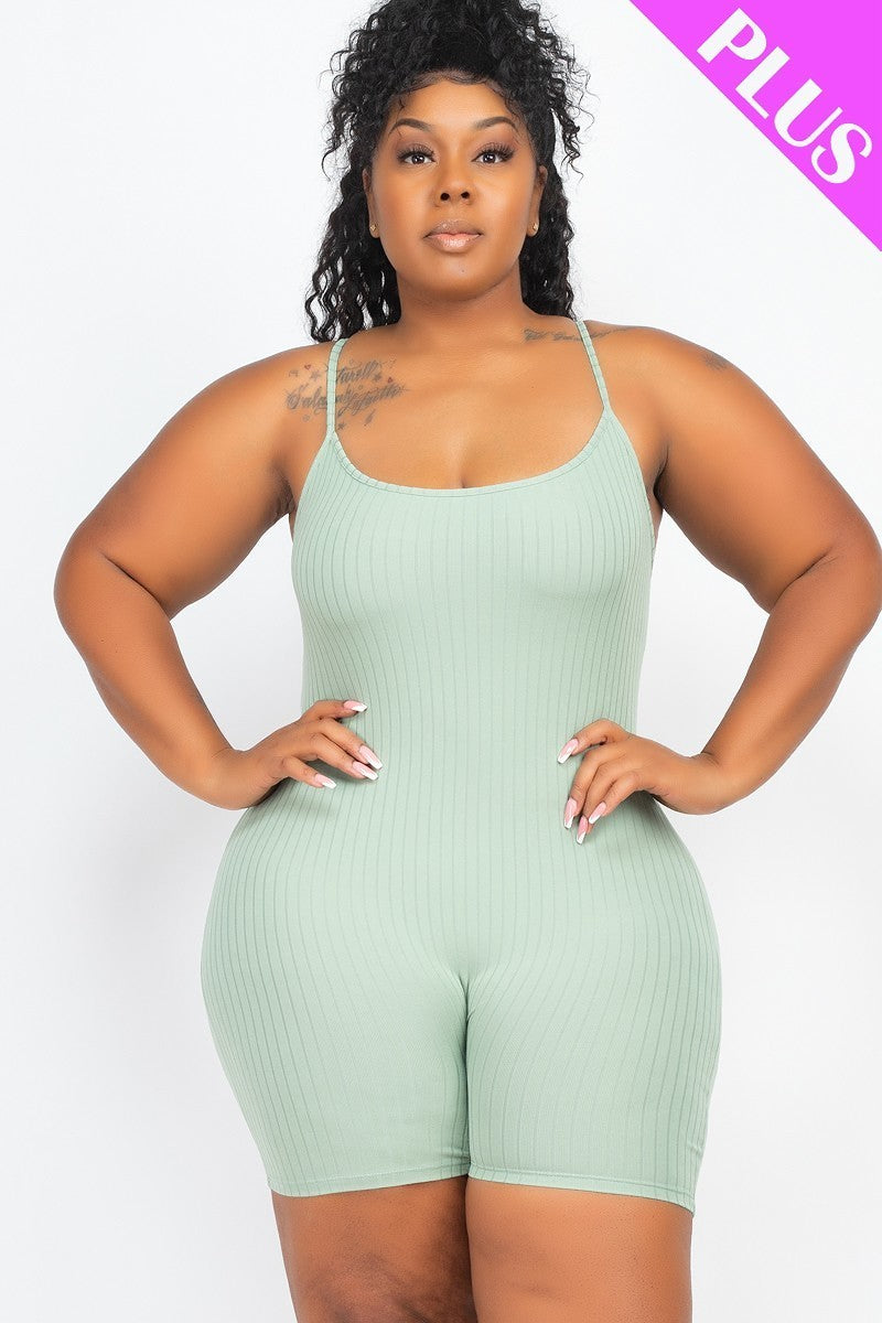 plus size knit romper