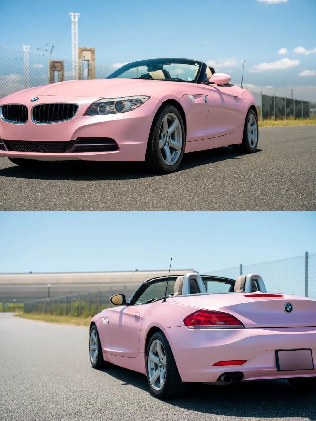 BMW Z4 Matte Metallic Pink Wrap
