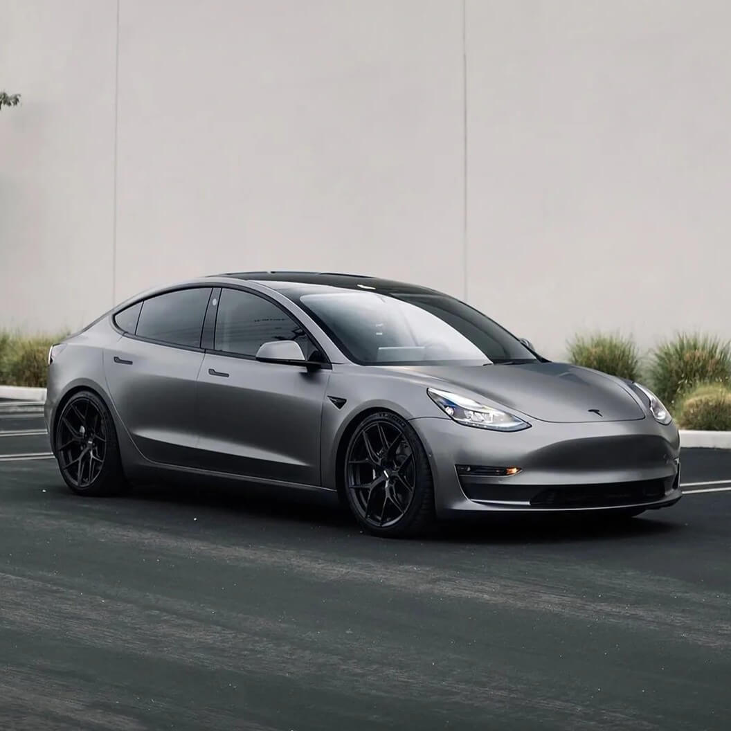 Telsa Model 3 Gray Car Wrap
