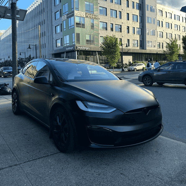 Tesla Model X Matte Metallic Black Vinyl Wrap