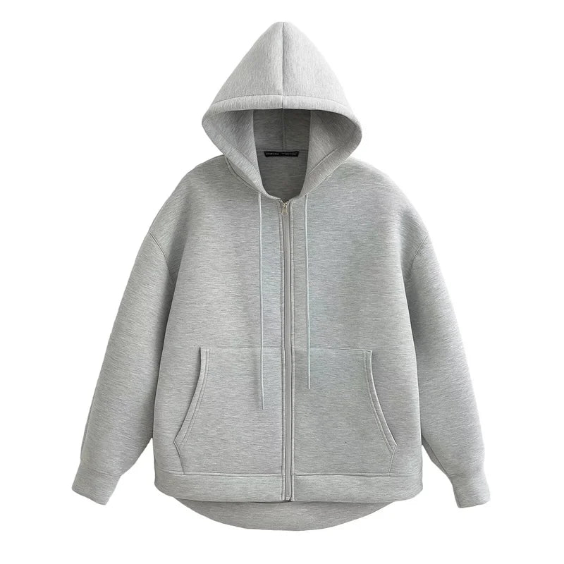 Cozy and stylish fleece-lined hoodie