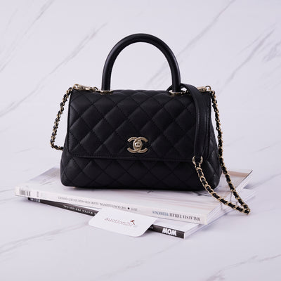 [NEW] Chanel Flap Bag With Top Handle (Small Coco Handle)