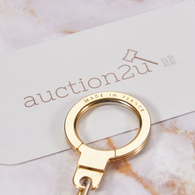 Louis Vuitton Ultra Vintage Gold Brass Malletier Keychain Bag Charm 855096  at 1stDibs