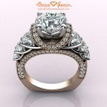 CAD Rendering of Brian Gavin Custom Rose Gold and Platinum Ring