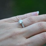 Another Hand Shot of the Brian Gavin Engagement Ring