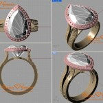 Brian Gavin Adjusted Final Halo Engagement Ring CAD