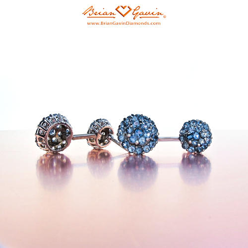 aquamarine diamond earrings