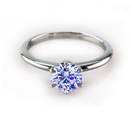 Diamond Ring with Blue fluorescence