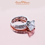 Brian Gavin Custom Platinum Baguette Engagement Ring