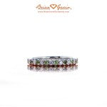 Brian Gavin's Grace Diamond and Peridot Eternity Band