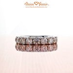 Front View of Brian Gavin's Bead Set Half Eternity Band