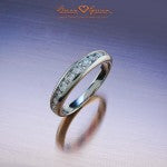 Brian Gavin's Princess Z Channel Set Diamond Half Eternity Band