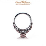 Side on View of Anali's Brian Gavin Custom Quadex Diamond Engagement Ring