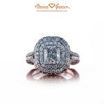 Nick's Brian Gavin Double Halo Cushion Cut Diamond Engagement Ring