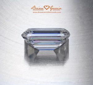 Image of an emerald cut diamond