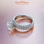 Perfectly Matched Fishtail Pave Full Eternity Shanks