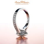 Three Quarter Shot of Diana's Engagement Ring