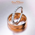 Rose Gold Comfort Fit and Dream Full Eternity Band