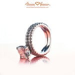 Matching Fishtail Eternity Band with Euroshank