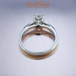 Inside View of Brian Gavin Platinum Melissa Solitaire with the Truth Head