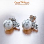 The Beautiful "Erin Gets Married" Pearl & Diamond Earrings