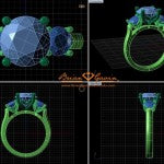 CAD Rendering Specific to the Sizes of the Diamonds