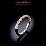 Gwen's Rose Gold Dream Half Eternity Band from Brian Gavin