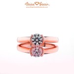 Brian Gavin's 5437R18 18K Rose Gold Half Bezel Solitaire