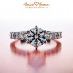 Perfect Symmetry in Eloise's 0.77 ct Brian Gavin Signature H & A